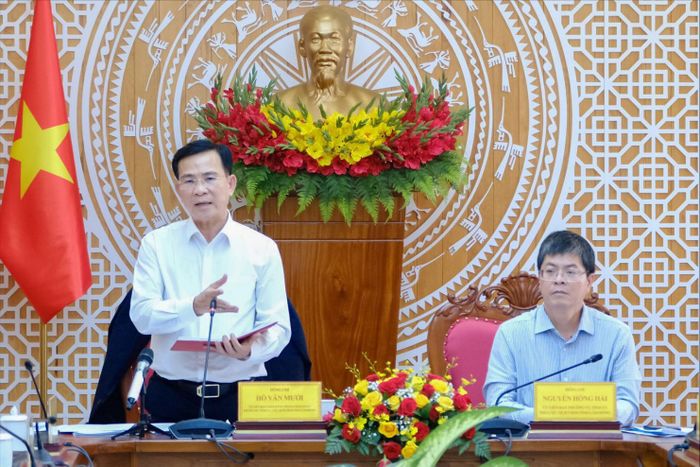 Ủy viên Ban Chấp hành Trung ương Đảng, Phó Bí thư Tỉnh ủy, Chủ tịch UBND tỉnh Hồ Văn Mười phê bình nhà đầu tư Dự án Cao tốc Bảo Lộc - Liên Khương