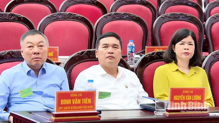 Các đại biểu dự tổng duyệt diễn tập Phòng thủ dân sự tỉnh Ninh Bình năm 2026.