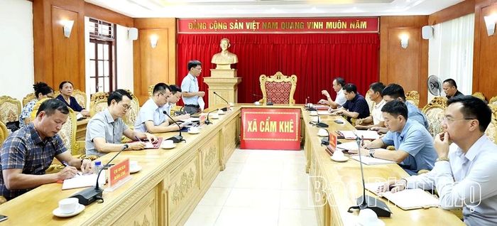 Quang cảnh buổi làm việc.