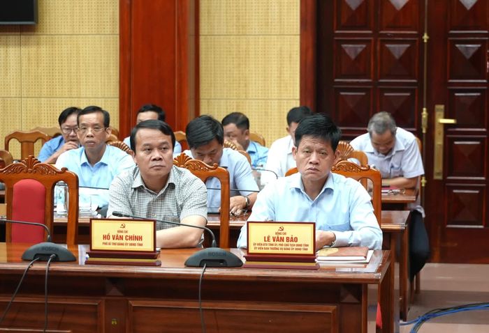 Đồng chí Lê Văn Bảo, Phó Chủ tịch UBND tỉnh tham dự hội nghị - Ảnh: T.Đ