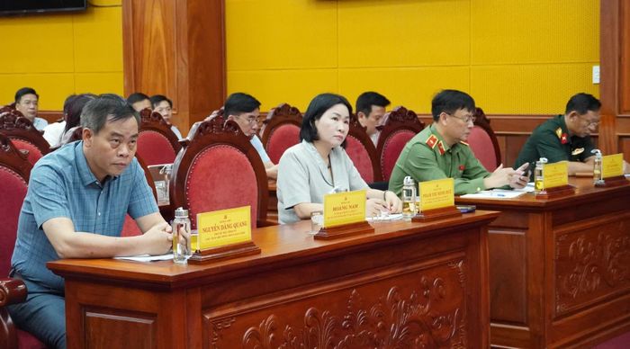 Đại biểu tham dự tại điểm cầu Quảng Trị - Ảnh: Q.V