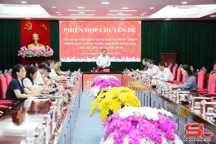 Tỉnh Sơn La tham luận tại phiên họp.