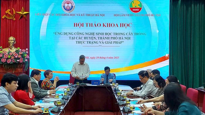 Một hội thảo do Liên Hiệp hội Hà Nội tổ chức năm 2025. Ảnh Thu Hằng