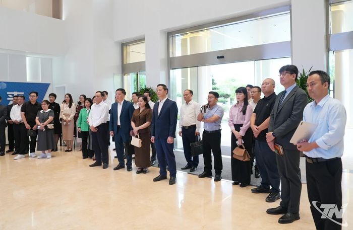 Các đại biểu dự buổi làm việc.