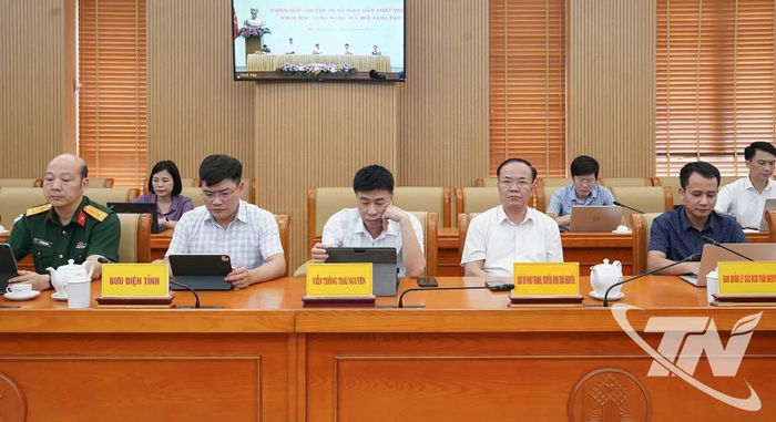 Đại biểu dự tại điểm cầu tỉnh Thái Nguyên.