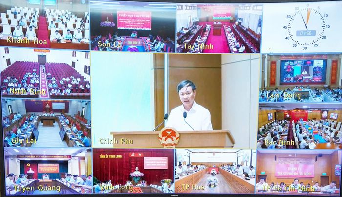 Phiên họp được kết nối trực tiếp từ trụ sở Chính phủ đến các tỉnh, thành phố.