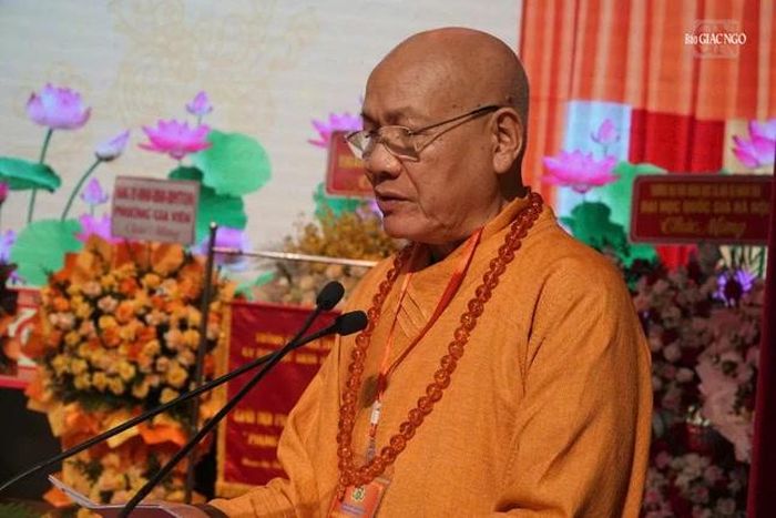 Hòa thượng Thích Quảng Tùng phát biểu khai mạc