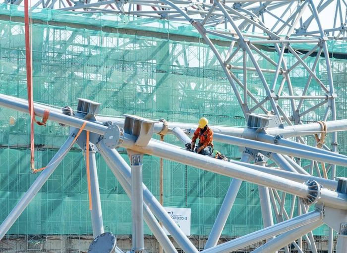 Những người thợ nơi tuyến đầu công trình APEC 2027.