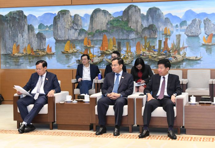 Các đại biểu tại cuộc tiếp