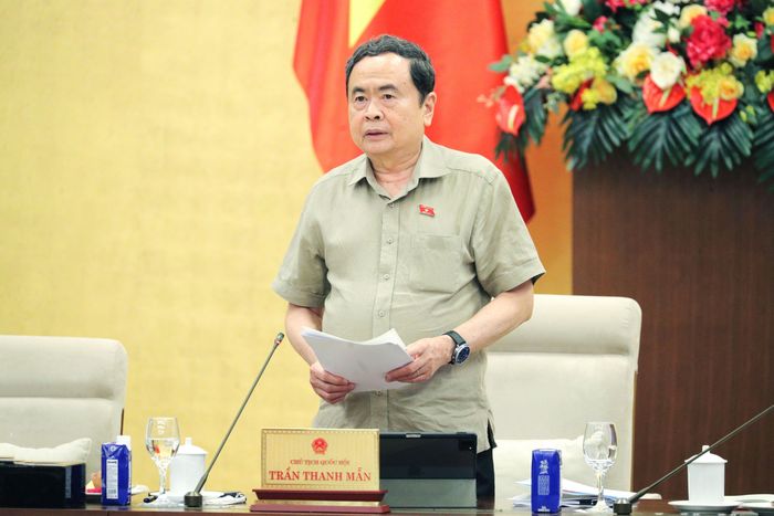 Chủ tịch Quốc hội Trần Thanh Mẫn phát biểu bế mạc phiên họp