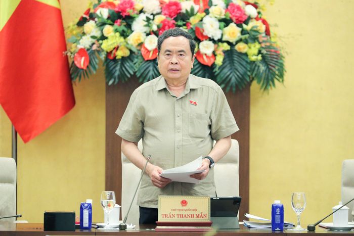 Chủ tịch Quốc hội Trần Thanh Mẫn phát biểu bế mạc phiên họp