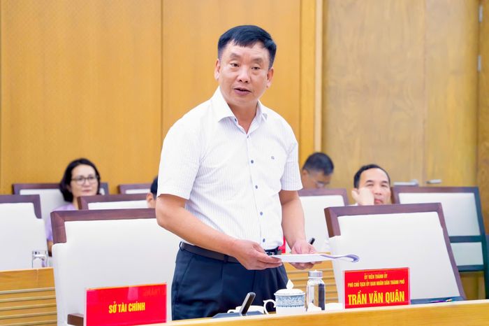 Phó Chủ tịch UBND TP. Hải Phòng Trần Văn Quân phát biểu