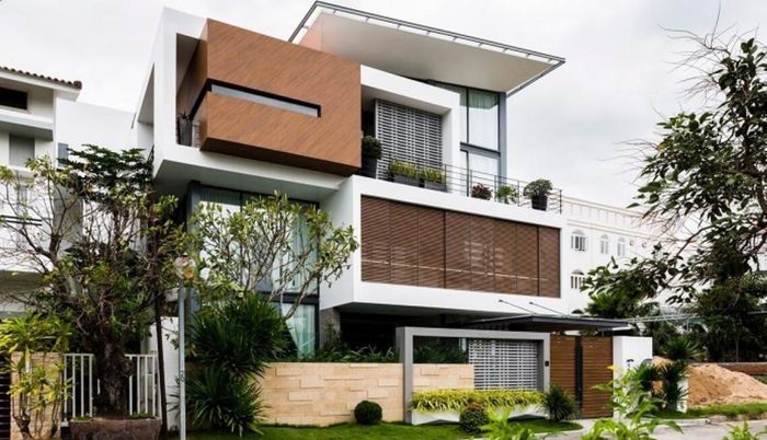 Mặt tiền hai lớp còn cho phép ánh sáng tự nhiên đi vào công trình một cách mềm mại hơn (Ảnh minh họa)