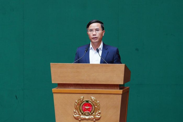 Đồng chí Phạm Đức Ấn, Ủy viên Ban Chấp hành Trung ương Đảng, Thống đốc NHNN phát biểu tại Hội nghị