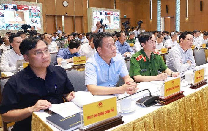 Các đại biểu dự phiên họp tại điểm cầu trung ương.
