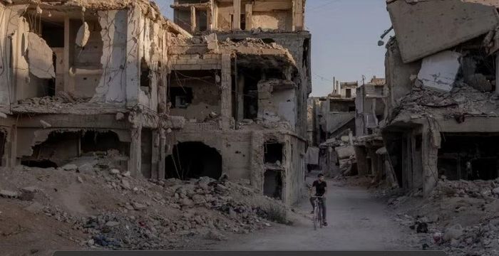 Cảnh tàn phá ở Damascus, thủ đô của Syria, năm 2025. Ảnh: Emile Ducke / The New York Times