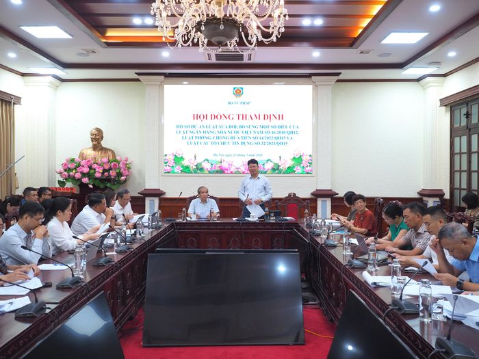 Quang cảnh cuộc họp Hội đồng thẩm định. Ảnh: BTP