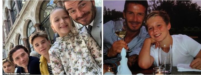 Beckham và Victoria đăng ảnh các con khi nhỏ đến lúc trưởng thành. Ảnh: IGNV.