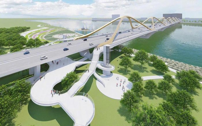 Phối cảnh cầu Trần Hưng Đạo. Ảnh: Báo Hà Nội Mới