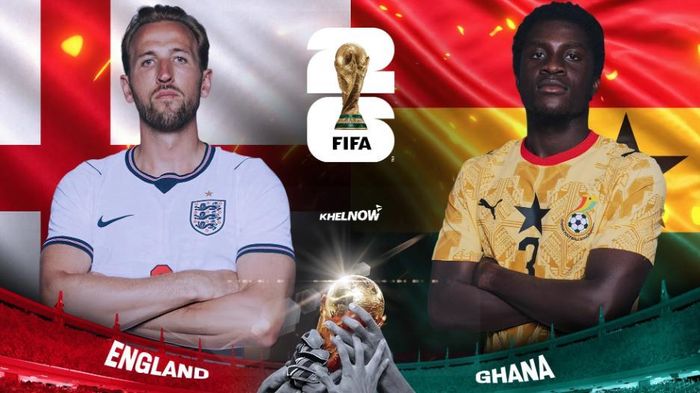World Cup 2026: Anh đối đầu Ghana. Ảnh: Khelnow