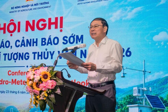 Thứ trưởng Bộ Nông nghiệp và Môi trường Lê Công Thành phát biểu tại hội nghị. Ảnh: UNDP Vietnam