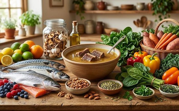 Collagen có nhiều trong thực phẩm.