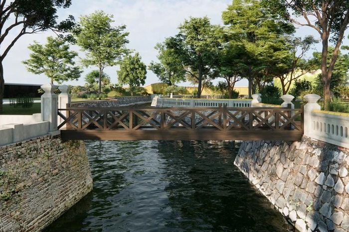 Phối cảnh cầu qua đảo.