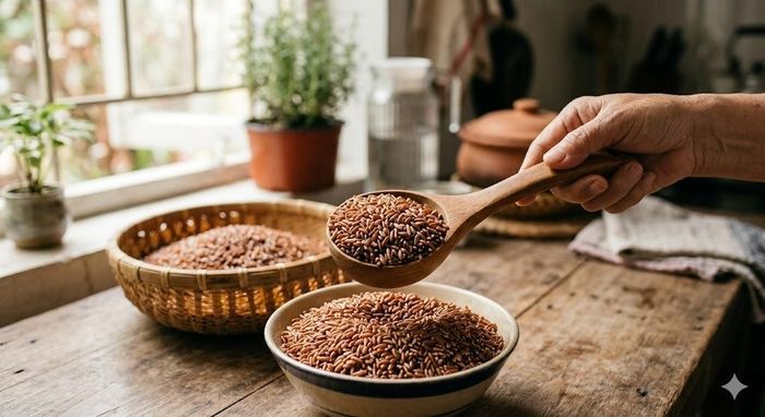 Người bệnh nên ưu tiên các loại tinh bột thô như gạo lứt trong khẩu phần ăn hằng ngày.