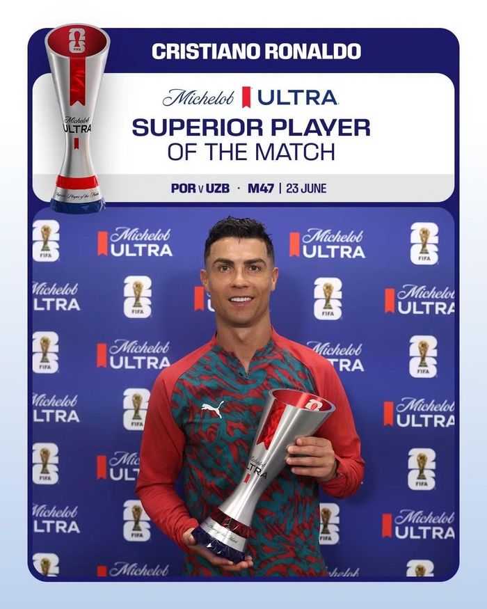 Ronaldo trở thành cầu thủ đầu tiên ghi bàn tại 6 kỳ World Cup liên tiếp.