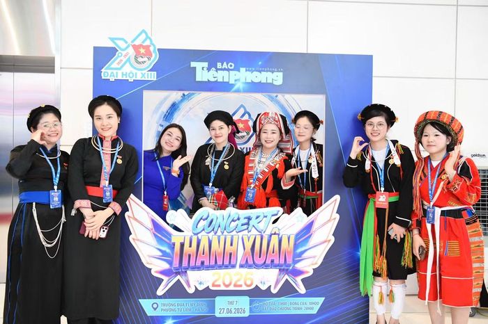 Gian hàng trải nghiệm của Báo Tiền Phong tại Đại hội Đoàn XIII. (Ảnh: Trọng Tài/ TPO)