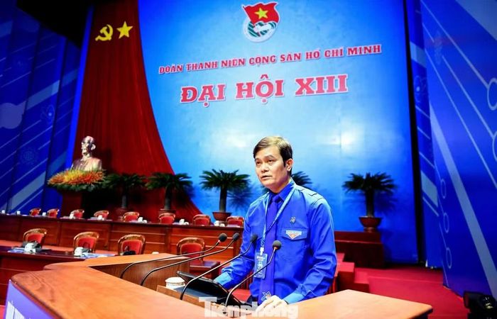 Anh Bùi Quang Huy phát biểu khai mạc Đại hội. (Ảnh: TPO)