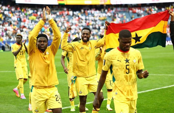 Inaki Williams của Ghana ăn mừng sau trận đấu. Nguồn: Reuters.