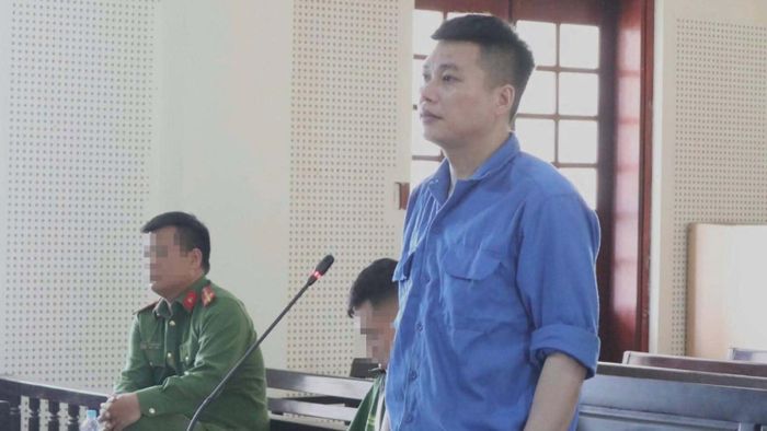  Bị cáo Nguyễn Văn Ba tại phiên tòa sơ thẩm. 