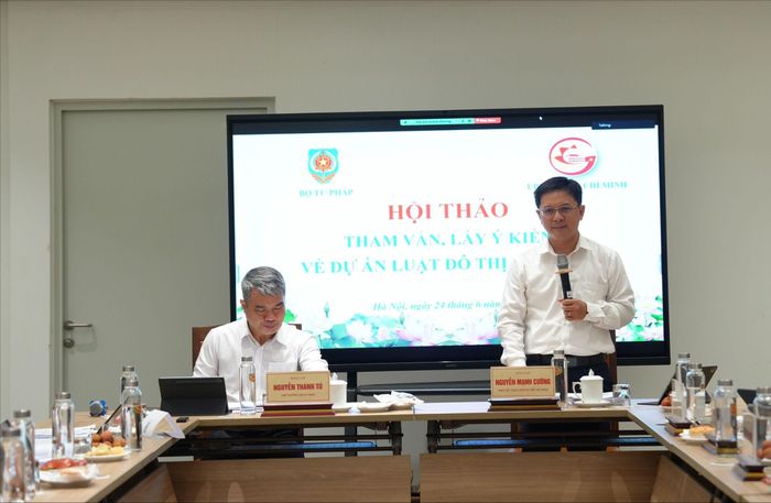  Phó Chủ tịch UBND TP.HCM Nguyễn Mạnh Cường khẳng định việc xây dựng Luật Đô thị đặc biệt là mong mỏi, kỳ vọng lớn của Đảng bộ, chính quyền và nhân dân TP.HCM trong nhiều năm qua. Ảnh: BTP 