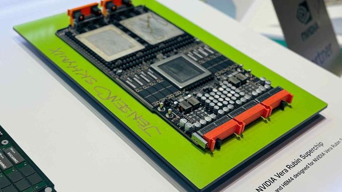  Một bo mạch Nvidia trang bị chip nhớ HBM do SK Hynix sản xuất. Ảnh: SK Hynix. 