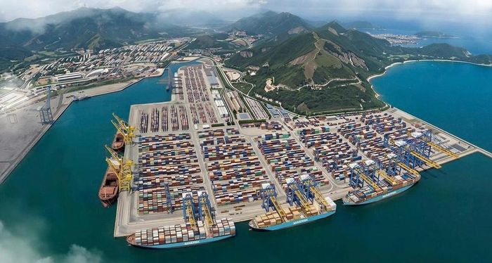 Phối cảnh dự án bến cảng container Liên Chiểu. Ảnh: DN