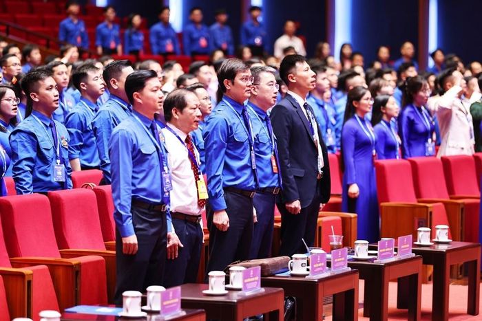 Các đại biểu thực hiện nghi thức chào cờ. Ảnh: Minh Đức – TTXVN