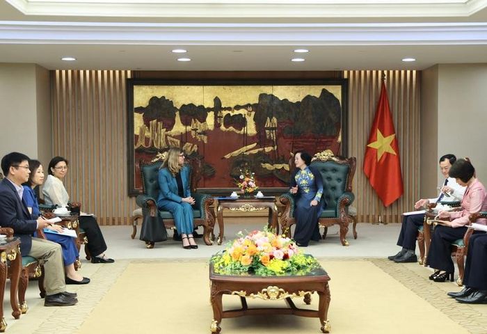 Phó Thủ tướng Phạm Thị Thanh Trà khẳng định Đảng và Nhà nước Việt Nam luôn dành sự quan tâm đặc biệt đối với trẻ em - Ảnh: VGP/Thu Giang