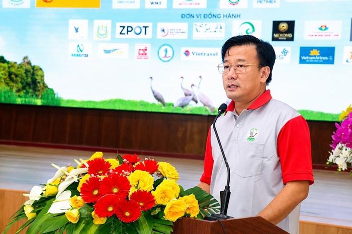 Phó Chủ tịch UBND tỉnh Đồng Tháp Nguyễn Phước Thiện cho rằng bảo tồn Sếu đầu đỏ chỉ có thể thành công khi gắn với phục hồi hệ sinh thái và sinh kế bền vững cho người dân vùng đệm - Ảnh: VGP/N.Ánh