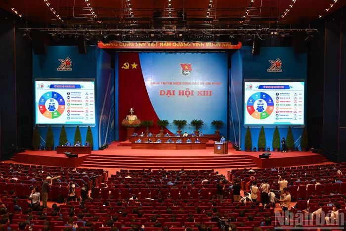 Quang cảnh phiên khai mạc Đại hội.