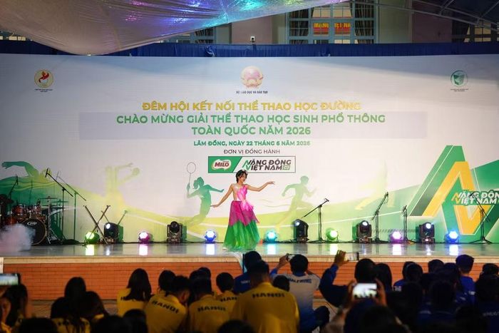 ình ảnh tại đêm hội Gala chào mừng Giải Thể thao học sinh phổ thông toàn quốc. (Ảnh: Đơn vị cung cấp)