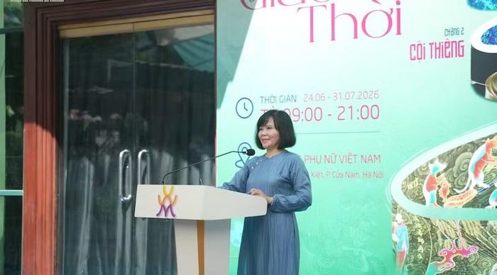 Bà Nguyễn Thị Tuyết phát biểu khai mạc sự kiện.