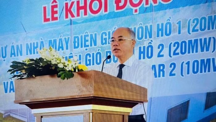 Phó Chủ tịch Ủy ban nhân dân tỉnh Đắk Lắk Trương Công Thái phát biểu tại lễ khởi động dự án.