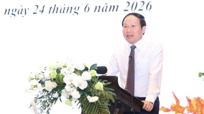 Phó Thủ tướng Chính phủ Lê Tiến Châu phát biểu tại hội nghị.