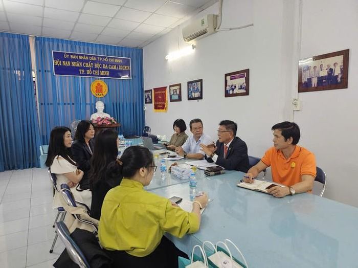 Hội Nạn nhân chất độc da cam/dioxin TPHCM đón tiếp và làm việc với HOAVAVA