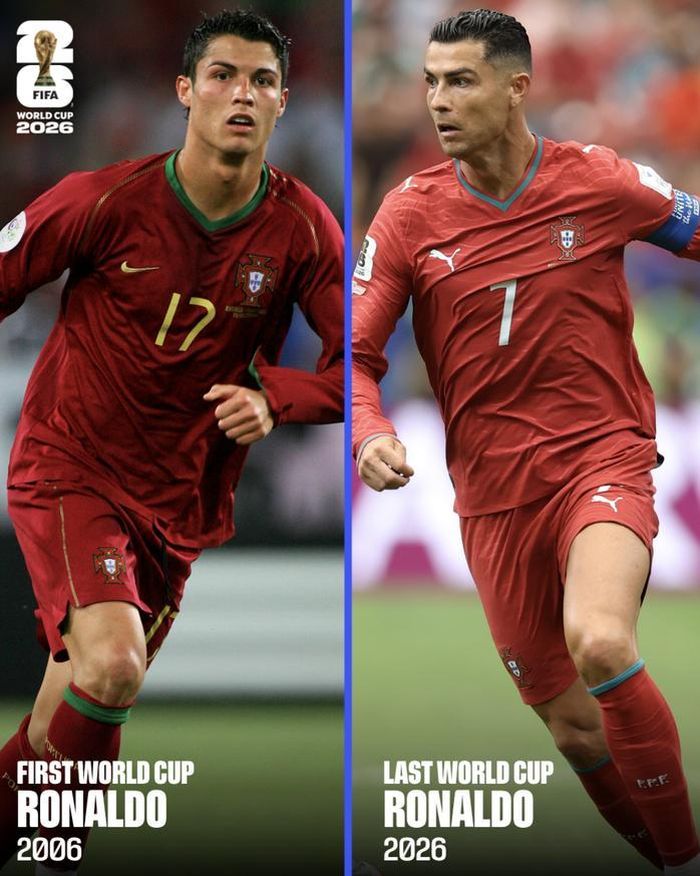  Ronaldo bền bỉ ghi bàn suốt 20 năm, qua 6 kỳ World Cup 