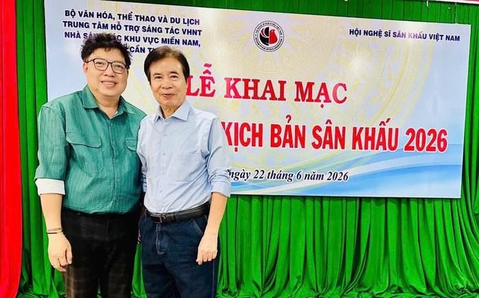 Tác giả Tăng Hoàng Thuận và đạo diễn NSND Giang Mạnh Hà
