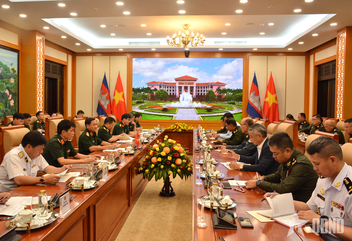 Quang cảnh hội đàm. 