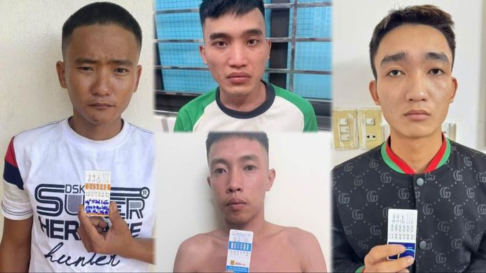 Các đối tượng bị bắt giữ.