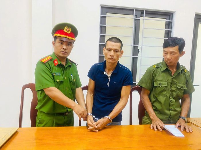 Đối tượng Kỳ bị cơ quan điều tra bắt giữ.